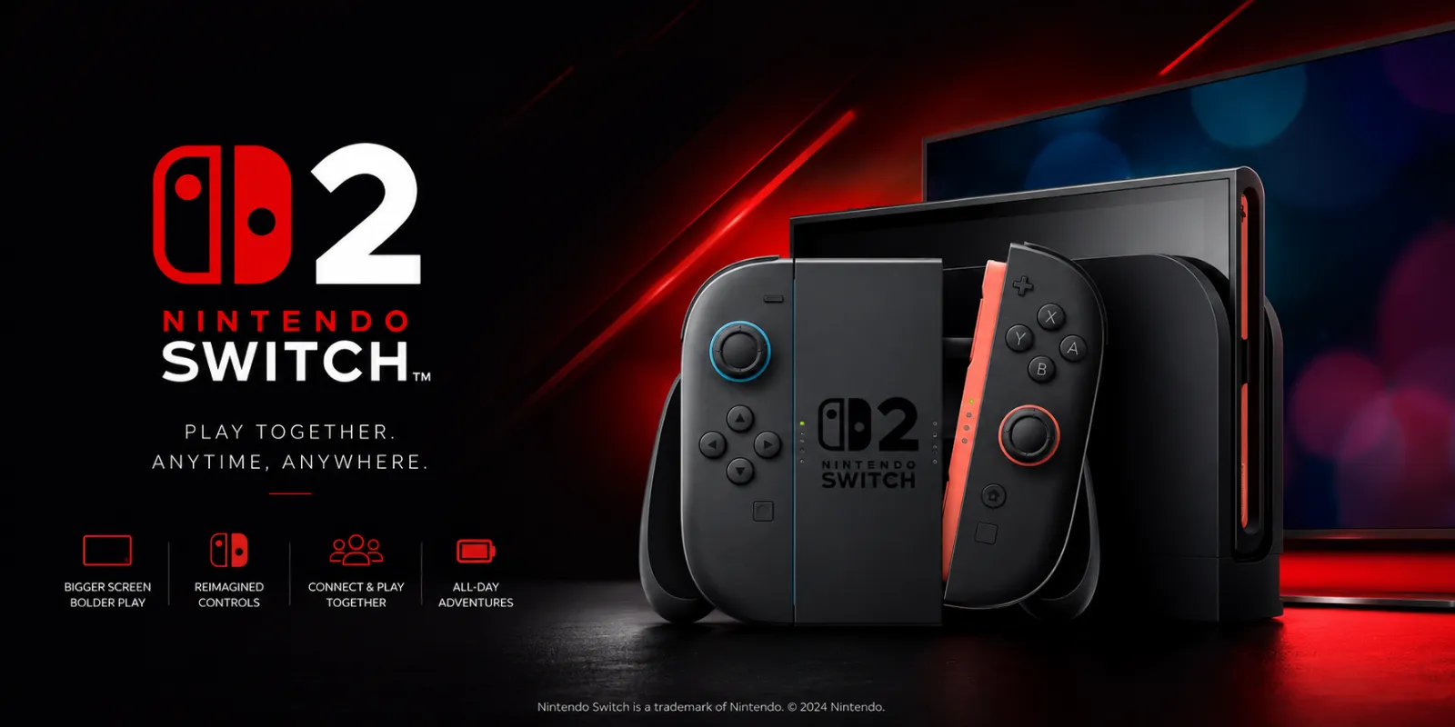 Nintendo Switch 2 — Play Together. Anytime, Anywhere.